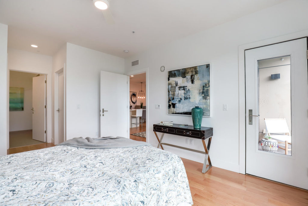 Kingsley Condos Wood Floor Guest Bedroom