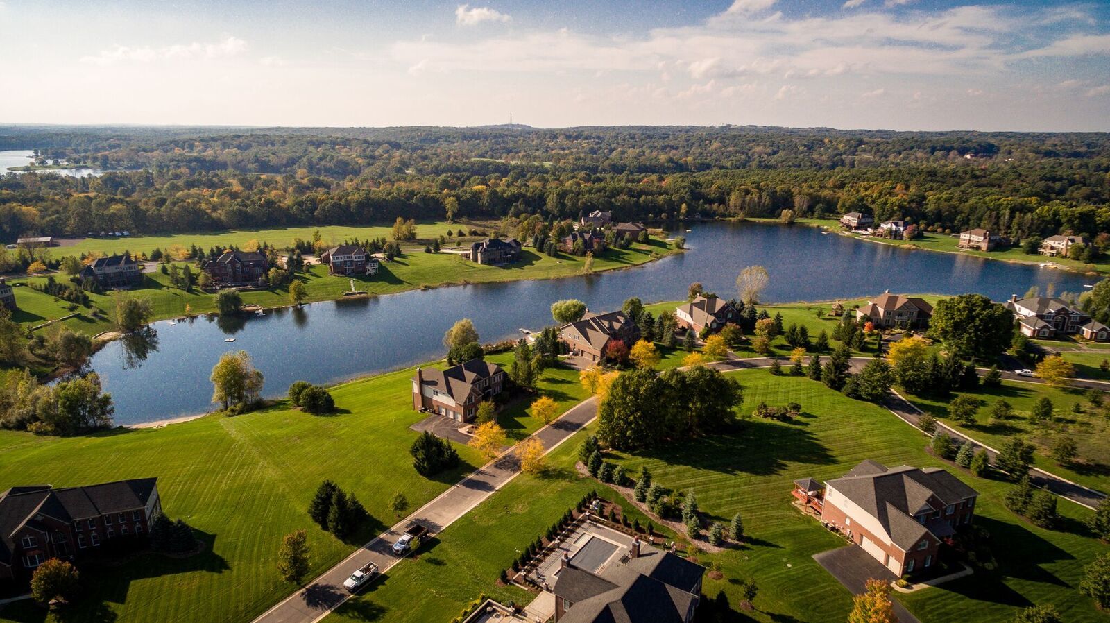 The Preserve at Maple Lake aerial overview