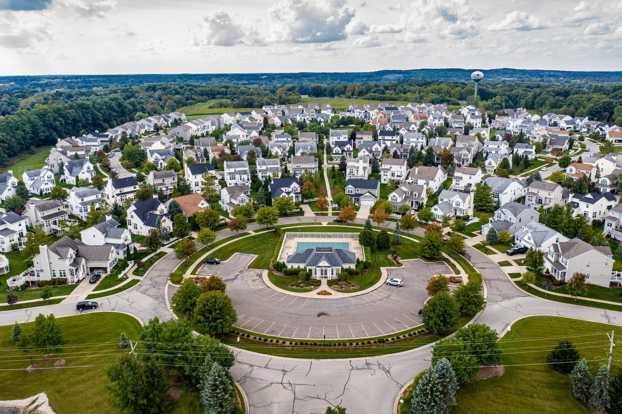 A View Of The Hometown Village Neighborhood