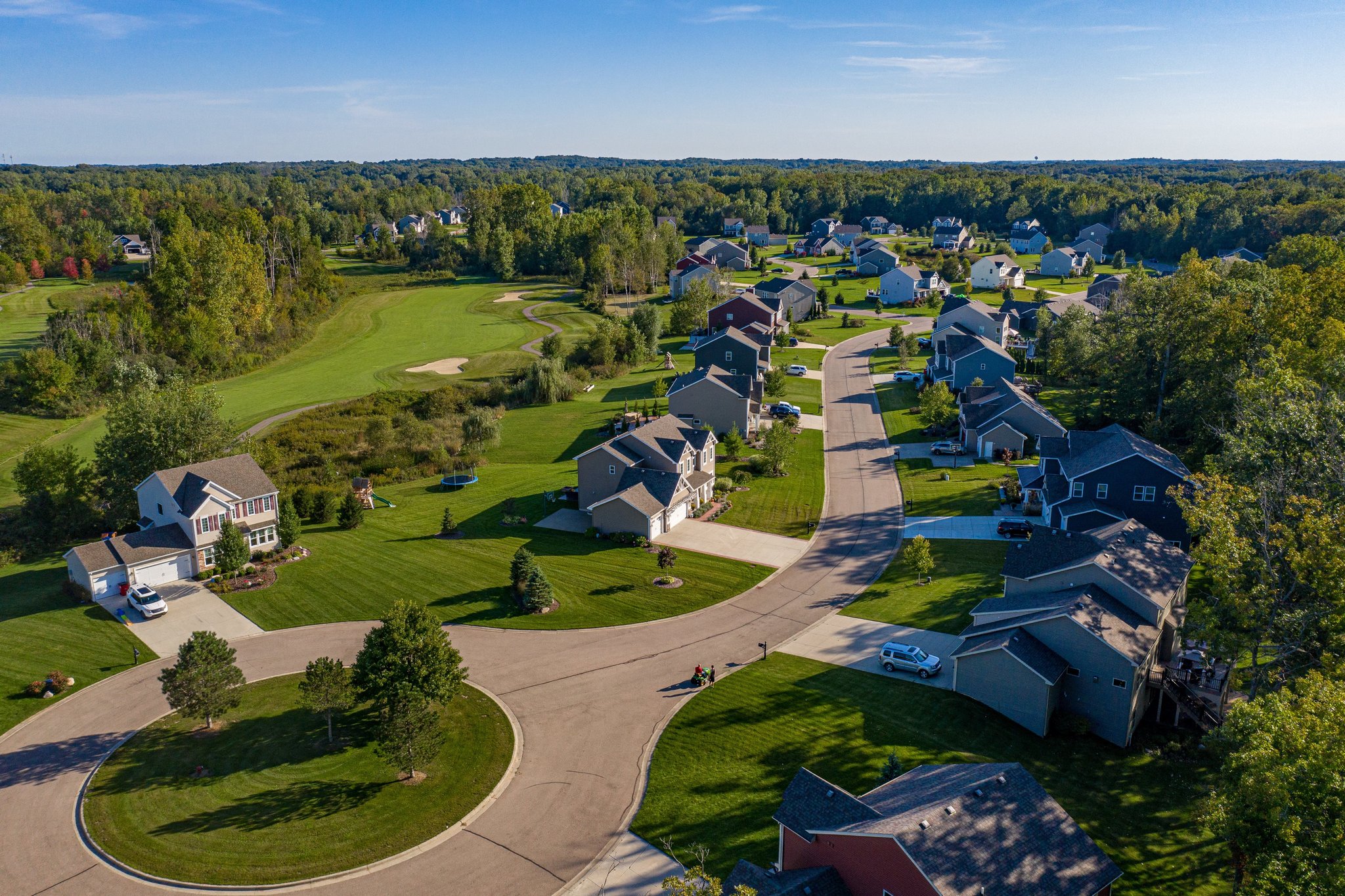 Aerial view of Huntmore Estates - Brighton MI